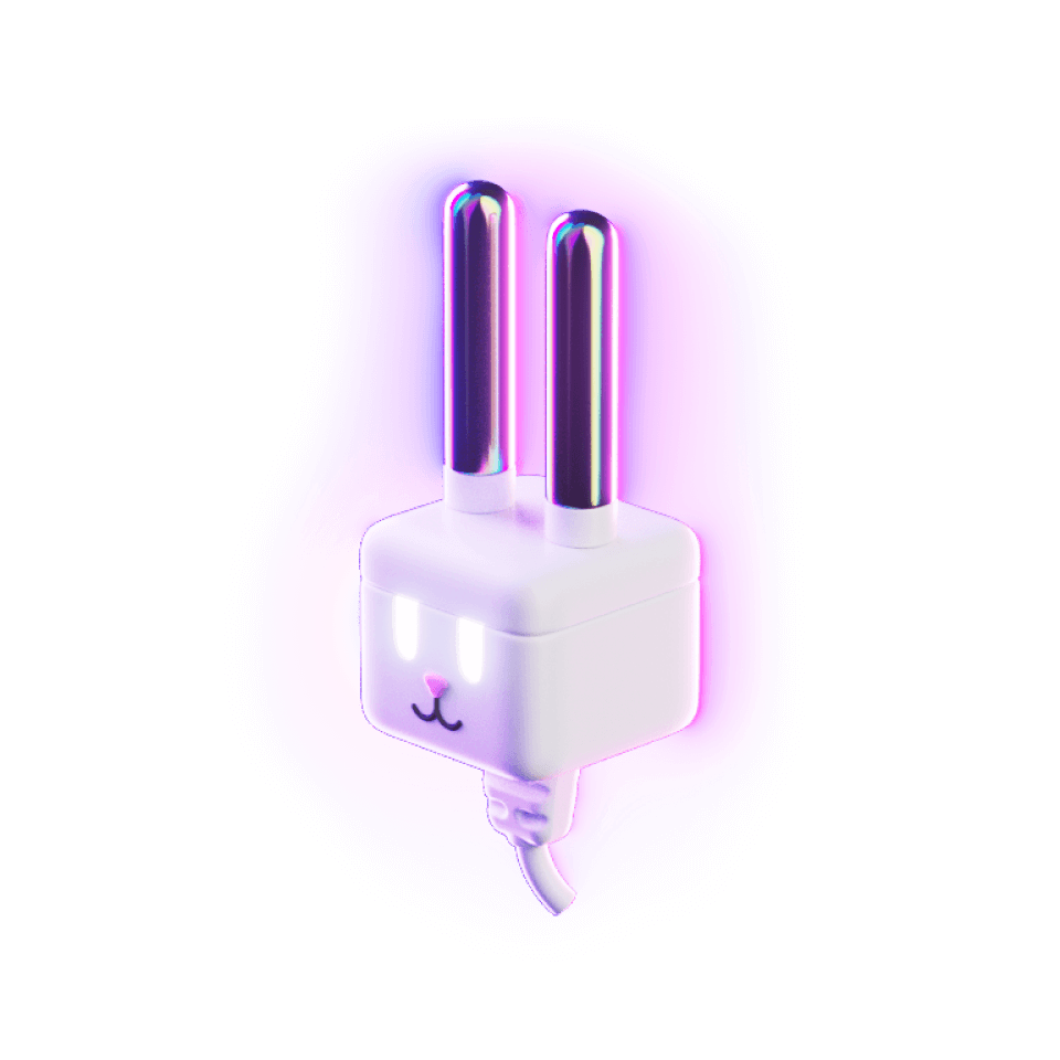 Leuchtender Steckdosen-Plug